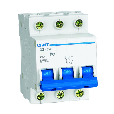 Авт. выкл. DZ47-60 3P 40A 4.5kA х-ка B (CHINT)