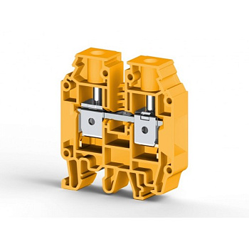 Клеммник на DIN-рейку 16мм.кв. (желтый); AVK16 RD  