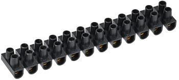 Зажим винтовой ЗВИ-15 н/г 4,0-10мм2 12пар черные IEK