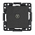 Стокгольм Механизм Розетки TV 1-местной оконечной 10дБ-240МГц черный EKF