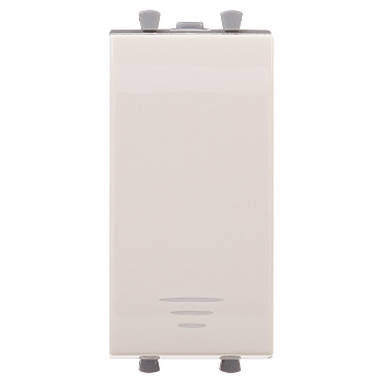 Кнопка модульная, "Avanti", "Ванильная дымка", 1 модуль