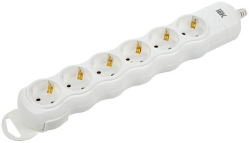 Розетка переносная разб. РПр06 6 мест IEK