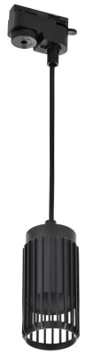 Светильник 4213 декор. трековый подвесной GU10 черный IEK