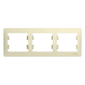 GLOSSA 3-постовая РАМКА, горизонтальная, БЕЖЕВЫЙ