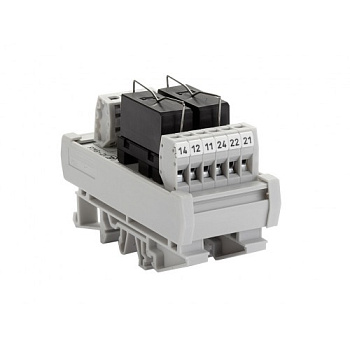Релейный модуль двойной RMG-2 (24V AC/DC, 10 A.)