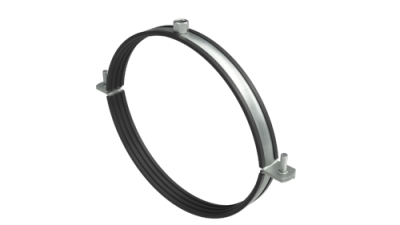 Хомут для воздуховодов с изоляцией с гайкой М8 для труб d 300 мм