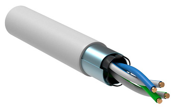 Каб. в. п. F/UTP кат. 5E 2 пары LSZH 1м бел. GENERICA