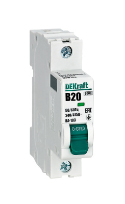 Авт. выкл. 1Р 20А х-ка B ВА-103 6кА нов.