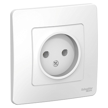 BLANCA С/У РОЗЕТКА без заземления без шторок 16А, 250В, БЕЛЫЙ