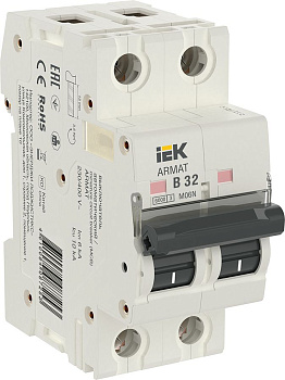 ARMAT Авт. выкл. M06N 2P B 32А IEK ARMAT Авт. выкл. M06N 2P B 32А IEK
