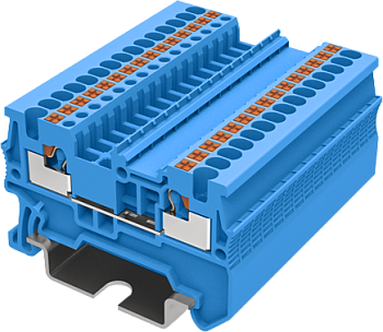 TP1.5-2-BU Клемма TP 1-1 проходная Push-in, сеч.1.5мм2, син.
