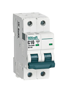 Авт. выкл. 2P 10A х-ка C ВА-105 10кА