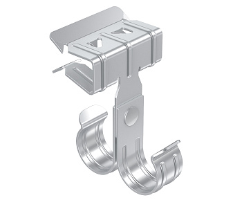 Зажим балочный 3-8 мм под трубу двойной 20 мм TDZ EKF