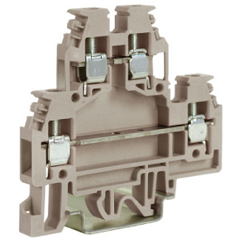 DAS.4GR(Ex), 2х уровневый проходной зажим серый 4 кв.мм