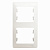 GLOSSA 2-постовая РАМКА, вертикальная, ПЕРЛАМУТР