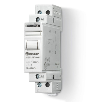 Модульное электромеханическое шаговое реле; 1NO 16А, 2 состояния; контакты AgNi; питание 120В АC; ширина 17.5мм; степень защиты IP20; упаковка 1шт.