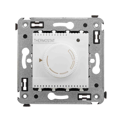 Термостат для теплых полов в стену, "Avanti", "Белое облако"