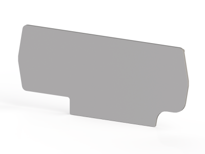 Концевой сегмент на клеммники PYK 2,5A (серый); NPP PYK 2,5A