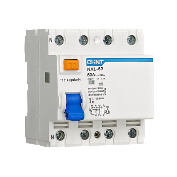 УЗО NXL-63 6kA 3P+N 32A 30mA A (R)(CHINT)