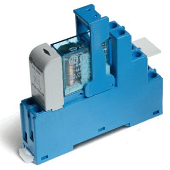 Интерфейсный модуль, электромеханическое реле; 2CO 8A; контакты AgNi; питание 24В AC; категория защиты IP20; винтовые клеммы; металлическая клипса; LED + варистор