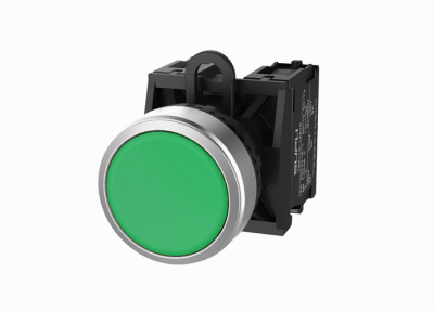 Головка нажимной кнопки плоск. типа. зел.