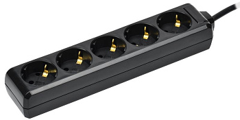 Удлинитель У05 5 мест с/з 3м 3х1мм2 16А 250В чер. IEK