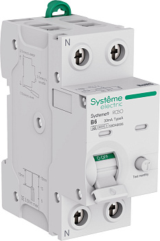 Systeme9 Авт. выкл. диф. тока (АВДТ) 1P+N B 6A 6kA 30мА Тип-A 230В