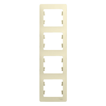 GLOSSA 4-постовая РАМКА, вертикальная, БЕЖЕВЫЙ