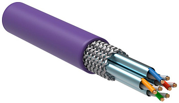 ITK Витая пара S/FTP кат.6A 4х2х23AWG LSZH фиолетовый (305м) ITK Витая пара S/FTP кат.6A 4х2х23AWG LSZH фиолетовый (305м)