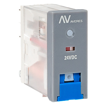 Реле промежуточное с кнопкой и мех. Инд EKF AVERES 