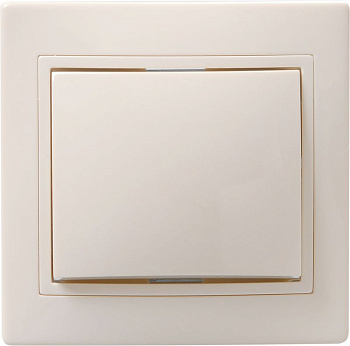 ВС10-1-0-ККм Выключатель 1кл 10А КВАРТА (кремовый)