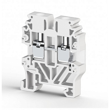 Миниклеммник винтовой 2,5 мм.кв (белый); MVK2,5