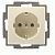 Розетка SCHUKO, слоновая кость
