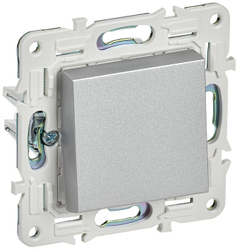 SKANDY Выключ. 1-кл. 10А SK-V01S сереб. IEK