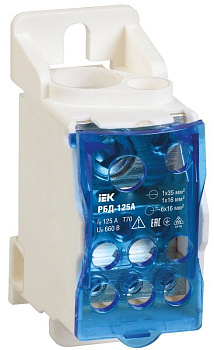 Блок распределительный на DIN-рейку РБД-125А Блок распределительный на DIN-рейку РБД-125А