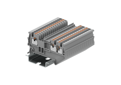 TP1.5-3-GY Клемма TP 1-2 проходная Push-in, сеч.1.5мм2, сер.