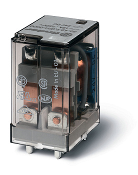 Миниатюрное силовое электромеханическое реле; 2CO 12A; контакты AgNi; катушка 24В AC; степень защиты RTI; опции: нет