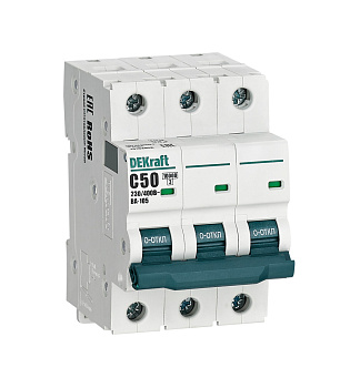 Авт. выкл. 3P 50A х-ка C ВА-105 10кА