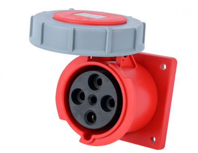 Розетка для скрытой проводки 3Р+РЕ 125А 380В IP67 РЩ-103