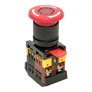 Кнопка ANE-22 поворотная c блокировкой и подстветкой NO+NC Грибок EKF PROxima Кнопка ANE-22 поворотная c блокировкой и подстветкой NO+NC Грибок EKF PROxima