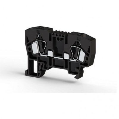 Клеммник пружинный 4мм.кв. (черный); YBK4