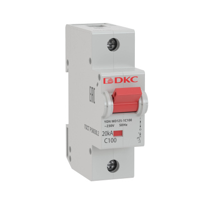 Авт. выкл. модульный YON MD125 1P 125А C 15kA