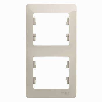 GLOSSA 2-постовая РАМКА, вертикальная, МОЛОЧНЫЙ