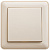 W59 AQUA 1-клавишный ПЕРЕКЛЮЧАТЕЛЬ, 10АХ, IP44, в сборе, СЛОНОВАЯ КОСТЬ