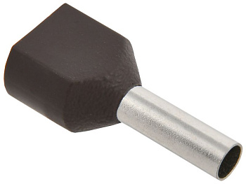 Наконечник-гильза НГИ2 2,5-10 с изолированным фланцем (фиолетовый) (100 шт) ИЭК