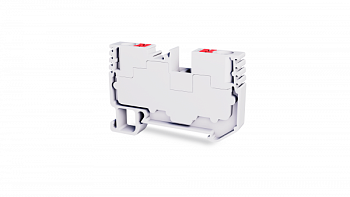 Клеммник на DIN-рейку (Push-in) 4 мм.кв. (белый); PFT 4