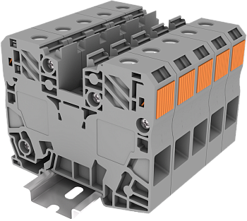 TAPO35-2-GY Клемма сильноточная TP 1-1 проходная Push-in, сеч.35мм2, сер.