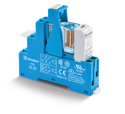 Интерфейсный модуль, электромеханическое реле; 2CO 10A; контакты AgNi; питание 12В DC (чувствит.); категория защиты IP20; винтовые клеммы; пластиковая клипса; LED + диод; упаковка 1шт.