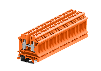 306994 Клемма SUK 1-1 проходная винтовая, сеч.6мм2, оранж.